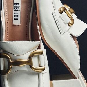 BiBilou Ivory Loafer Mule